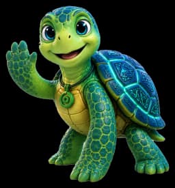 Viti the Future Fiji sea turtle mascot